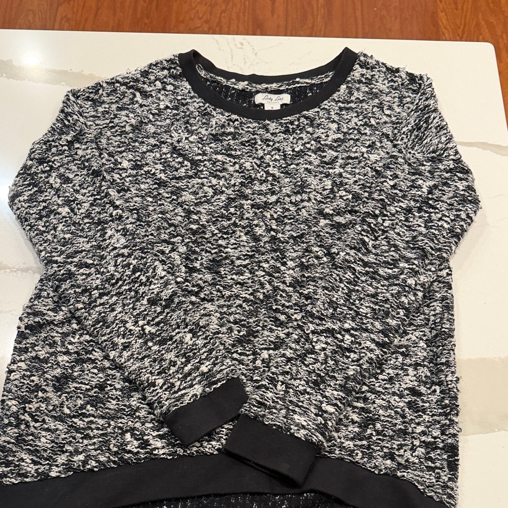 Lucky Brand Monochrome Knit Sweater